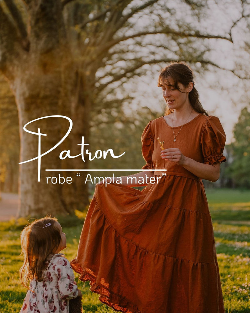 Couverture du patron PDF de la robe Ampla mater